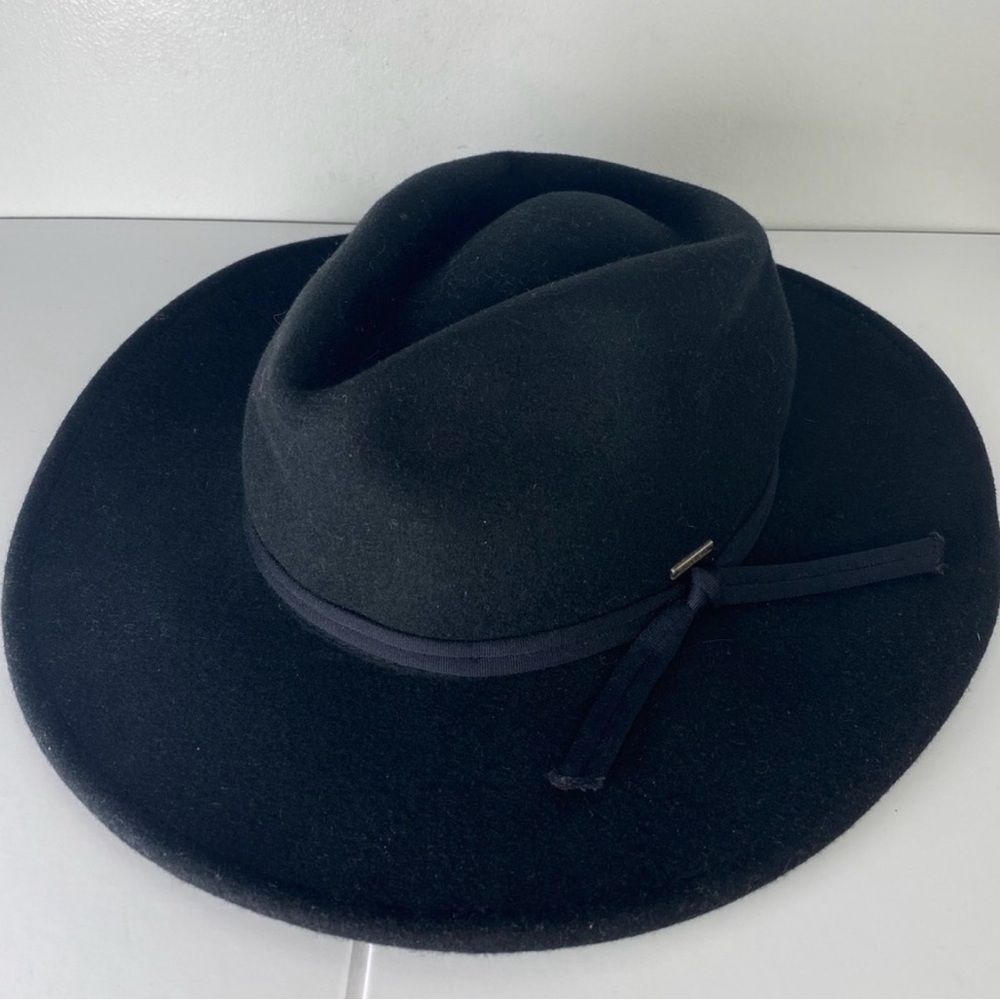 Brixton L Stylish Black Mens Western Cowboy Wide-Brim Hat